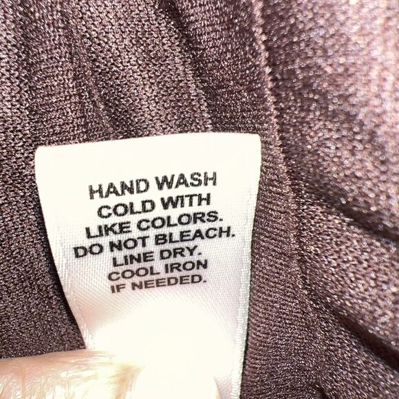 Cato Women Top 22/24W Short Sleeve Scoop Neck Stretch Brown Ruffle Tiered - Picture 7 of 11